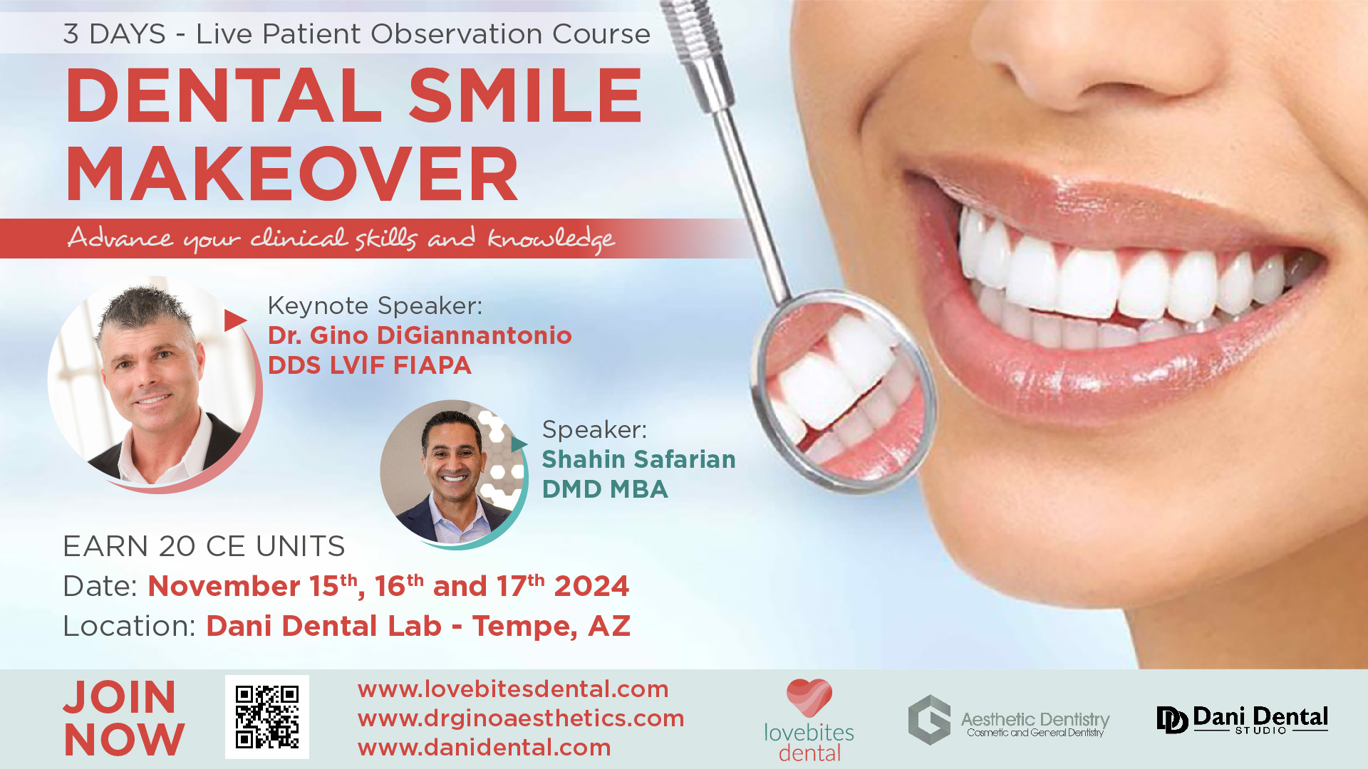 Smile Makeover Course – web banner – 1920 x 1080 pixels
